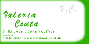 valeria csuta business card